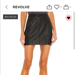 Modern femme vegan mini skirt